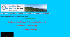Desktop Screenshot of diabetes-nepal.org